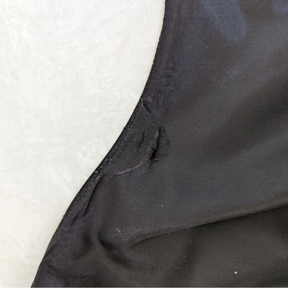 Vintage Black Sheath Dress with Lace and Bow - Picture 9 of 13